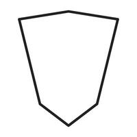 Clean and Modern Shield Contour Icon vector
