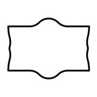 Geometric Label Designs with Iconic Lines vector
