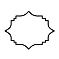 Symmetrical Label Frames with Clean Lines vector