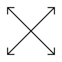 Thin Line Direction Arrows for Digital Wayfinding vector