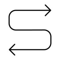 Sharp and Precise Direction Arrow Icon vector