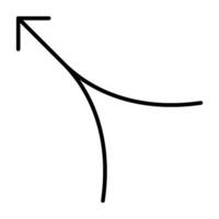 Abstract Direction Arrow Line Design vector