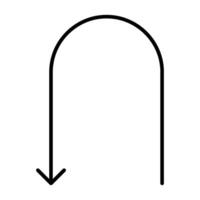 Simple and Clear Directional Arrow Icon vector