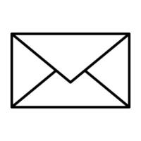 Simple hand drawn icon envelope, mail, post. Business, mailbox isolated, new message, e-mail, reply,chat. Pictogram for typography and digital use vector