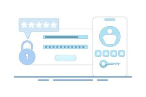 One-time password concept. Message with code on smartphone to login to website or app. Notification on phone, multifactor authentication. Internet payment, flat illustration. vector