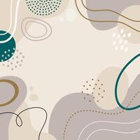 Line art drawing shape background. vector
