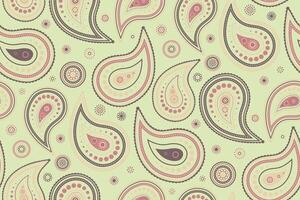 Greeting card scrap to ornament silk. Effect ethnicity of pastel color image. Decoration flowing at sparse outline. vector