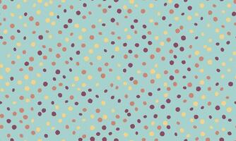 Seamless dotted pattern with colorful circles, ideal for textile fabrics, wallpaper, or abstract backgrounds. A trendy geometric design for creative decor. vector