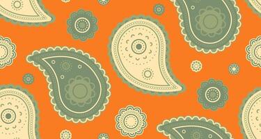 Growth elegance to silk seamless. Traditional bohemian by botany seamless pattern. Meditating pattern at art buta. vector