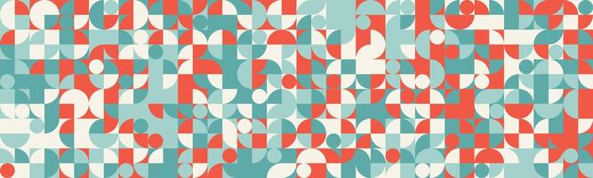 Geometric pattern featuring minimal shapes and seamless design. Great for abstract backgrounds, trendy posters, or textile prints. Modern and artistic simplicity. vector