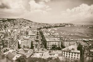 Vintage best view of the gulf of Naples photo