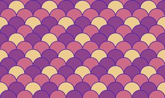 Skin package, decoration curve. Motif wavy as fun fish. Composition simple of retro paint. vector