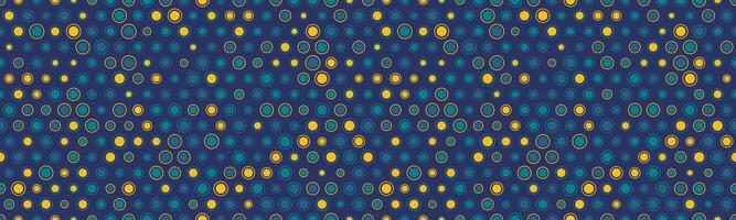 Seamless spotted pattern with colorful round shapes, ideal for abstract backgrounds, wallpaper, or textile prints with a geometric touch. vector