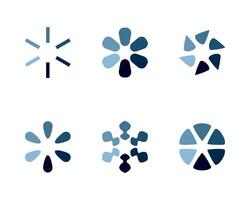 Collection Loading bar status icon. illustration. Set of loaded icons. Download progress. Donload or Upload. vector