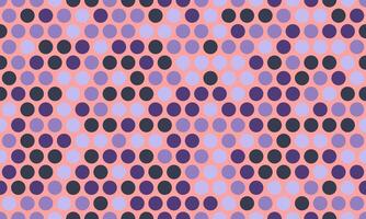 Round spotted pattern with geometric repetition. Ideal for fabric prints, poster backgrounds, and abstract wallpaper designs with trendy circles. vector