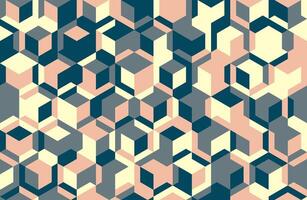 Abstract geometric design featuring seamless shapes and mosaic texture. Ideal for backgrounds, posters, and trendy textile prints with a modern flair. vector