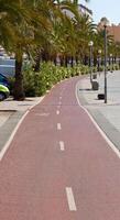 Bike path on the promenade of Palma de Mallorca photo