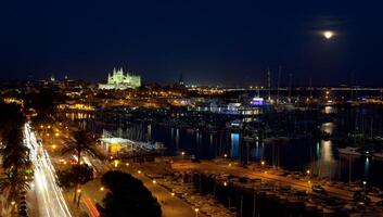 Best view of Palma de Mallorca with the Cathedral Santa Maria photo