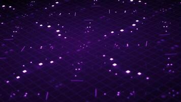 Digital noise tech background animation, futuristic cyberspace technology pattern, suitable for HUD, FUI, hologram, digital data network, and motion background. video