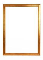 Golden picture frame baroque style. photo