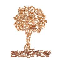 Tree of wood pellet photo