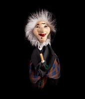 Befana, witch with flying broom photo