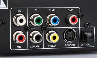 Back of a DVD player photo