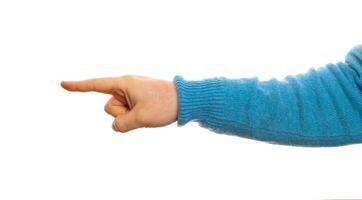 Concept of pointing photo