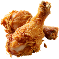 Crispy fried chicken leg drumstick png