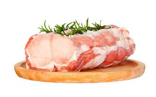 Raw chine of pork photo
