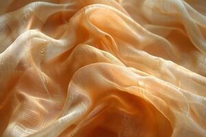 Elegant Golden Fabric Texture for Luxurious Background Design and Creative Projects photo