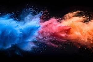 Vibrant Color Explosion and Dynamic Abstract Pattern for Creative Design photo