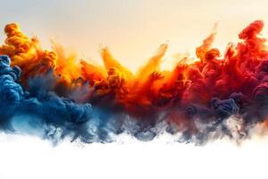 Vibrant Color Explosion in Abstract Art for Digital Design and Creativity photo
