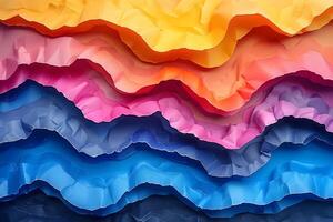 Vibrant Abstract Paper Layers for Creative Design and Background Concepts photo