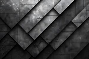 Abstract Geometric Metal Tiles Background for Architecture and Design photo