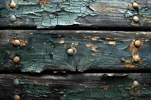 Vintage Weathered Wood with Peeling Paint Texture for Artistic Design and Background Use photo