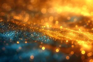 Glowing Abstract Light Patterns for Futuristic Design Concepts photo