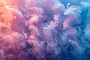 Mesmerizing Swirls of Colorful Smoke in Abstract Art for Creative Design photo