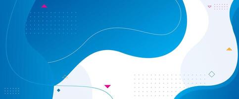 Abstract background with blue and white shapes vector