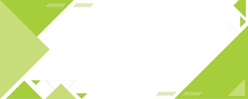 Green and white geometric background with triangles vector