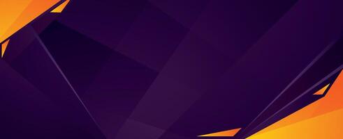 A purple and orange background with triangles vector