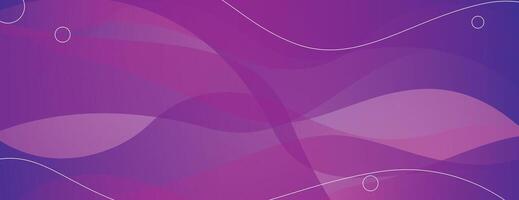 Abstract purple background with waves and lines vector
