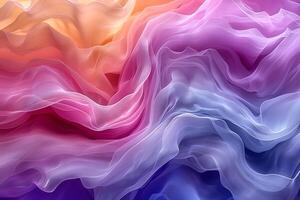Colorful Abstract Fluid Waves with Soft Patterns for Art and Design Inspiration photo