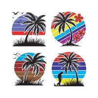 Retro vintage T-shirt design bundle perfect for print-on-demand and apparel enthusiasts. vector
