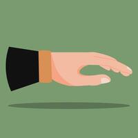 A hand with a wrist band is reaching out vector