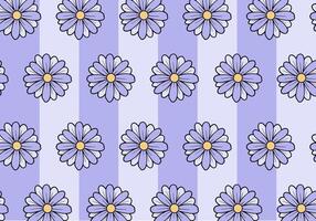 Violet Flower Pattern Background vector