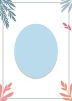 minimalist social media background template design vector