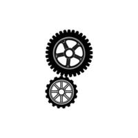 Gears icon template vector