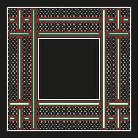 abstract geometric keffiyeh style scarf vector