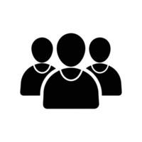 Group Icon - Teamwork and Workforce Symbol for Business and Organizational Leadership vector